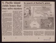 S. Pacific Island yields bones that may solve mystery